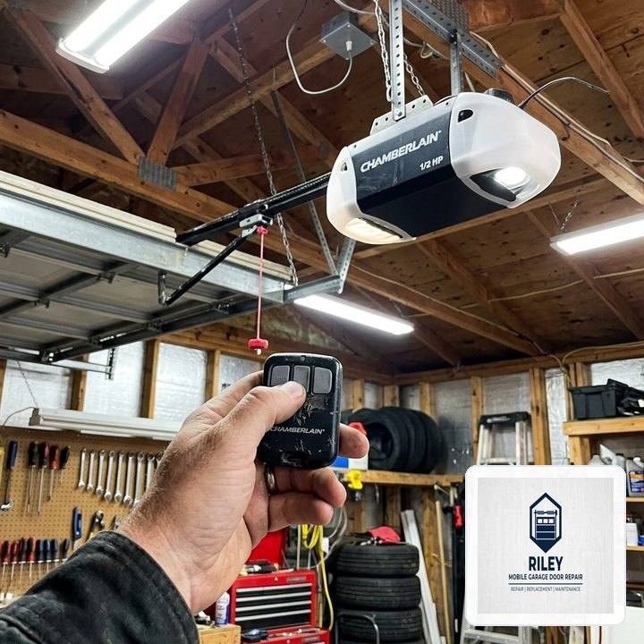 Riley Mobile Garage Door Repair in North Andover, MA: Heavy-Duty Steel Section Strut & 11-Gauge Hinge Reinforcement - North Andover, MA